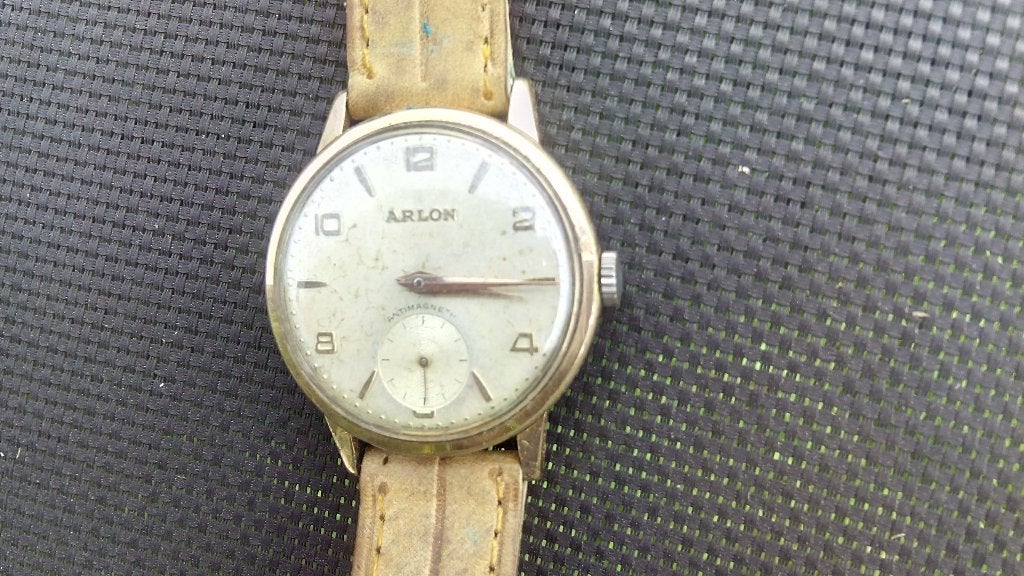 POLSHORLOGE VINTAGE ARLON, Handtassen en Accessoires, Horloges | Heren, Ophalen of Verzenden, Polshorloge