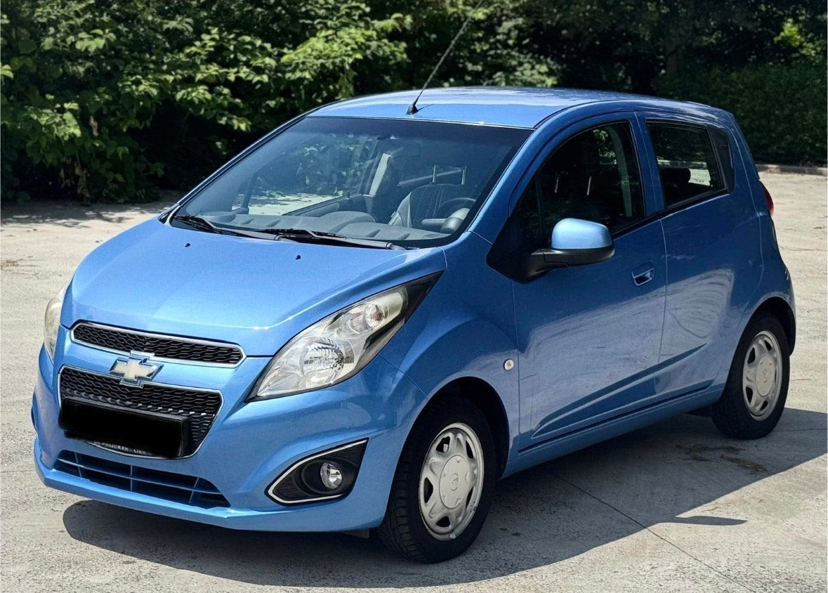 Chevrolet Spark 1.0 Benzine 41.000km, Dealer onderhouden, Blauw, Leder en Stof, Parkeersensor