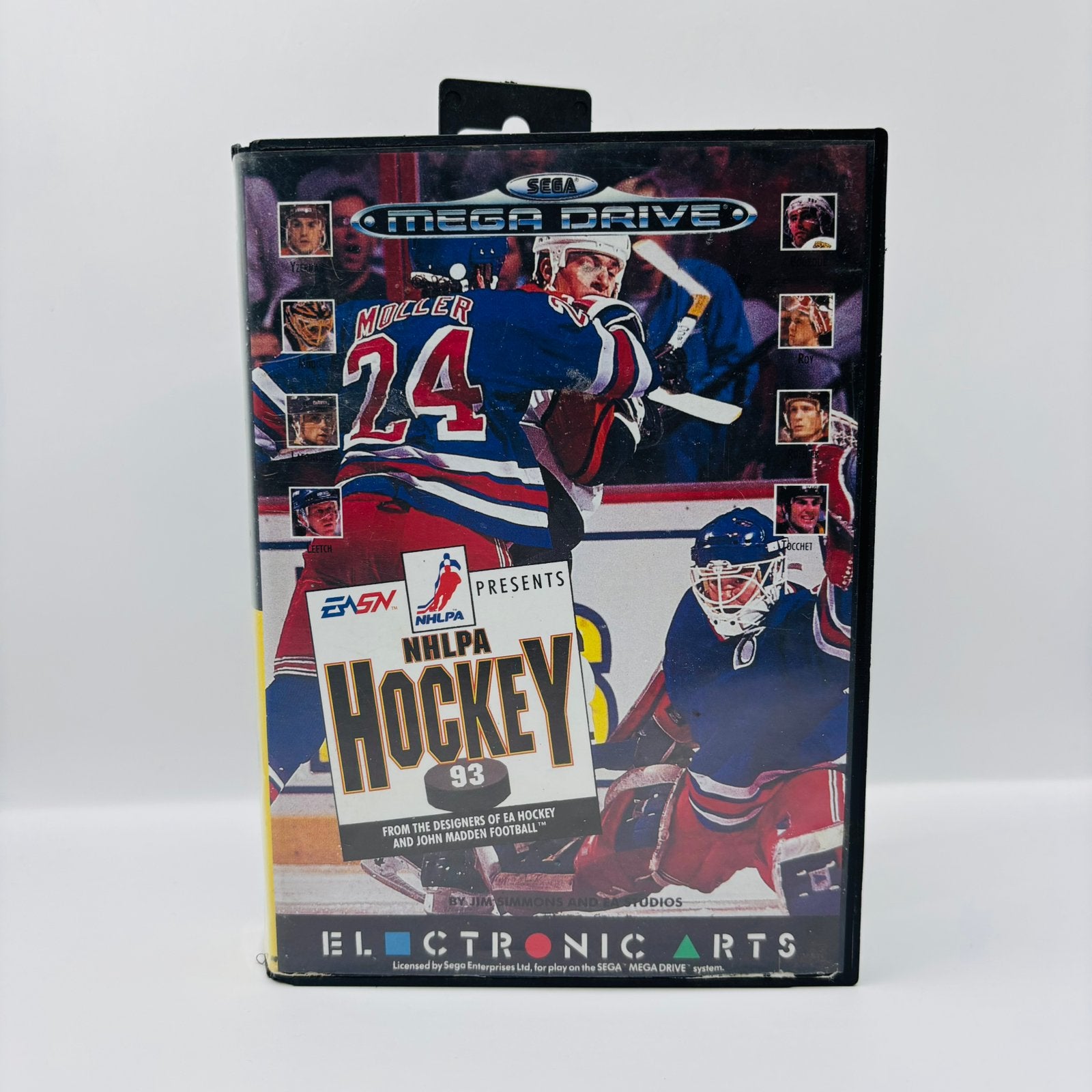 NHLPA Hockey 93 Sega Mega Drive, Ophalen of Verzenden, Zo goed als nieuw, Vanaf 3 jaar, Mega Drive