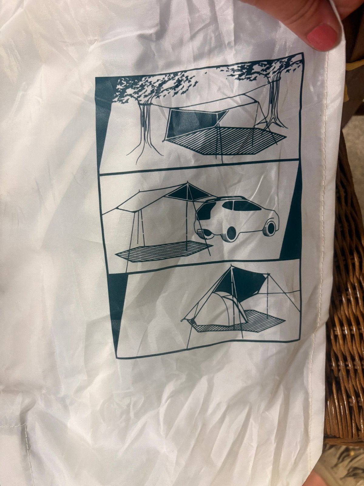 Overkapping tent, Ophalen, Zo goed als nieuw