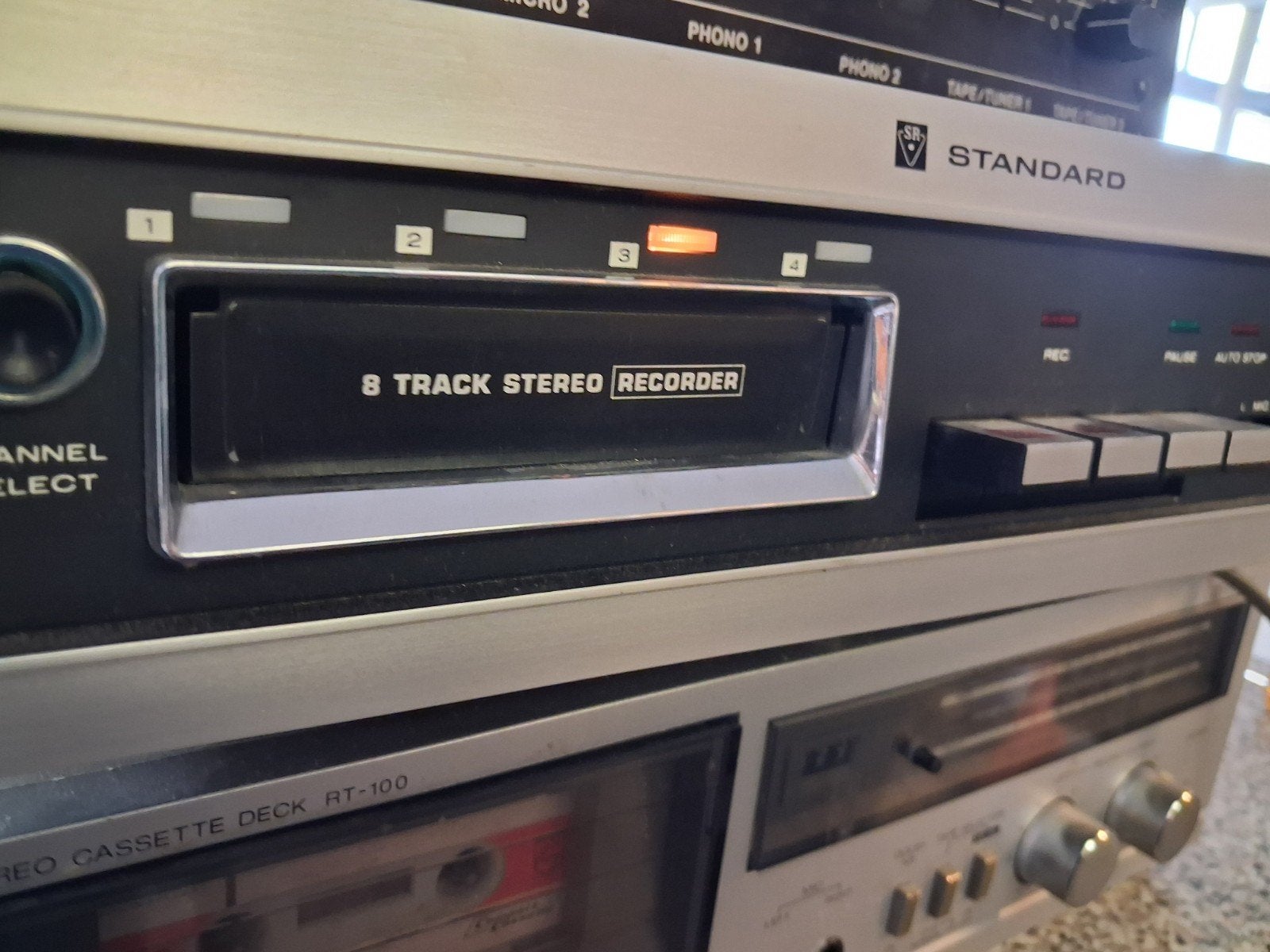 Standaard 8Track met deck en mengpanel, TV, Hi-fi & Vidéo, Enregistreurs audio, Enlèvement ou Envoi