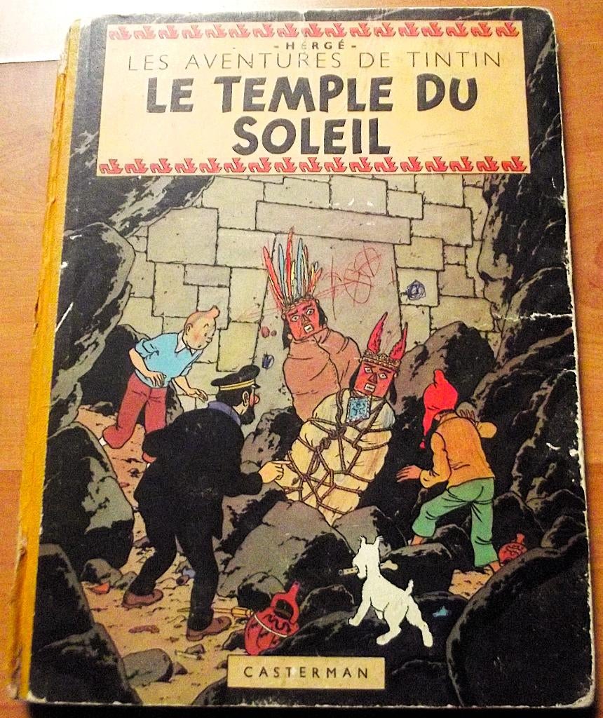 BD TINTIN - "Le Temple du Soleil" EO 1949, Livres, Une BD, Enlèvement ou Envoi, Utilisé, Hergé