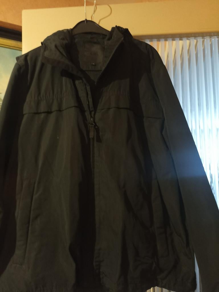 Regenjas heren C&A, Kleding | Heren, Ophalen of Verzenden, Maat 52/54 (L), Zwart