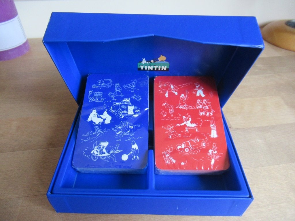 Coffret 2 jeux de cartes En voiture Tintin (NEUF), Enlèvement, Tintin, Neuf, Livre ou Jeu