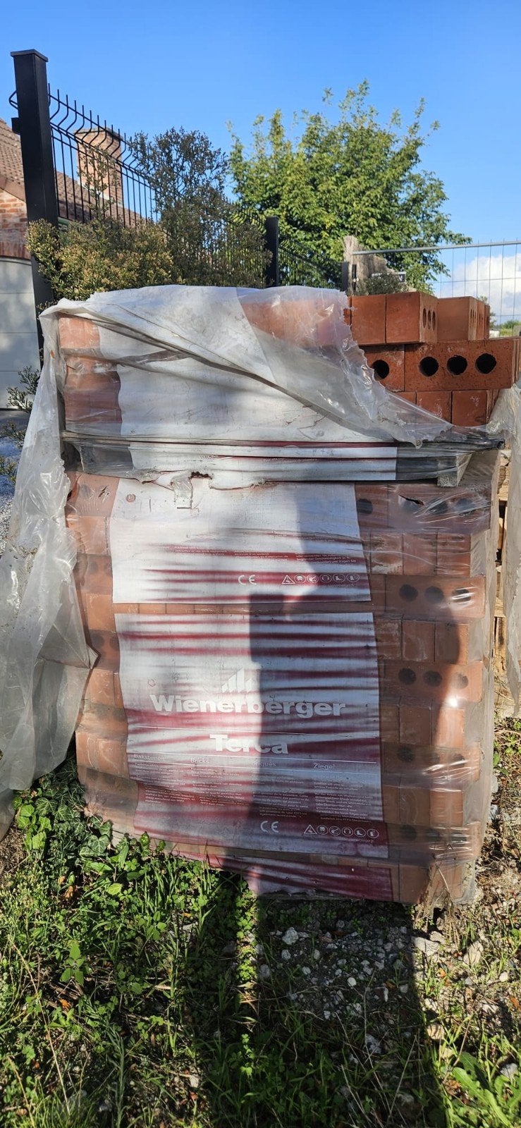 1 nieuwe pallet en rest  bakstenen Wienerberger Terca, Enlèvement, Briques