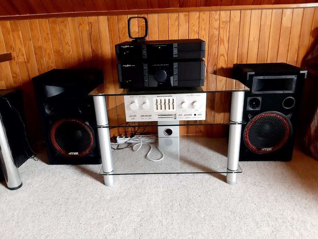 Fine-arts geïntegreerde versterker & tuner + speakers, Audio, Tv en Foto, Versterkers en Ontvangers, Ophalen