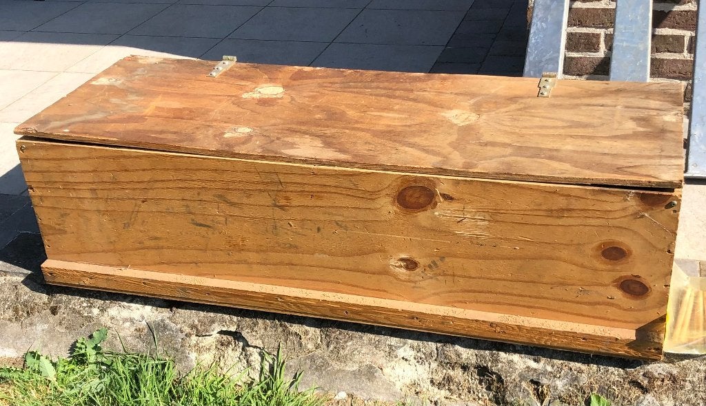 Houten materiaalkoffer, Doe-het-zelf en Bouw, Kratten en Dozen, Ophalen, Gebruikt