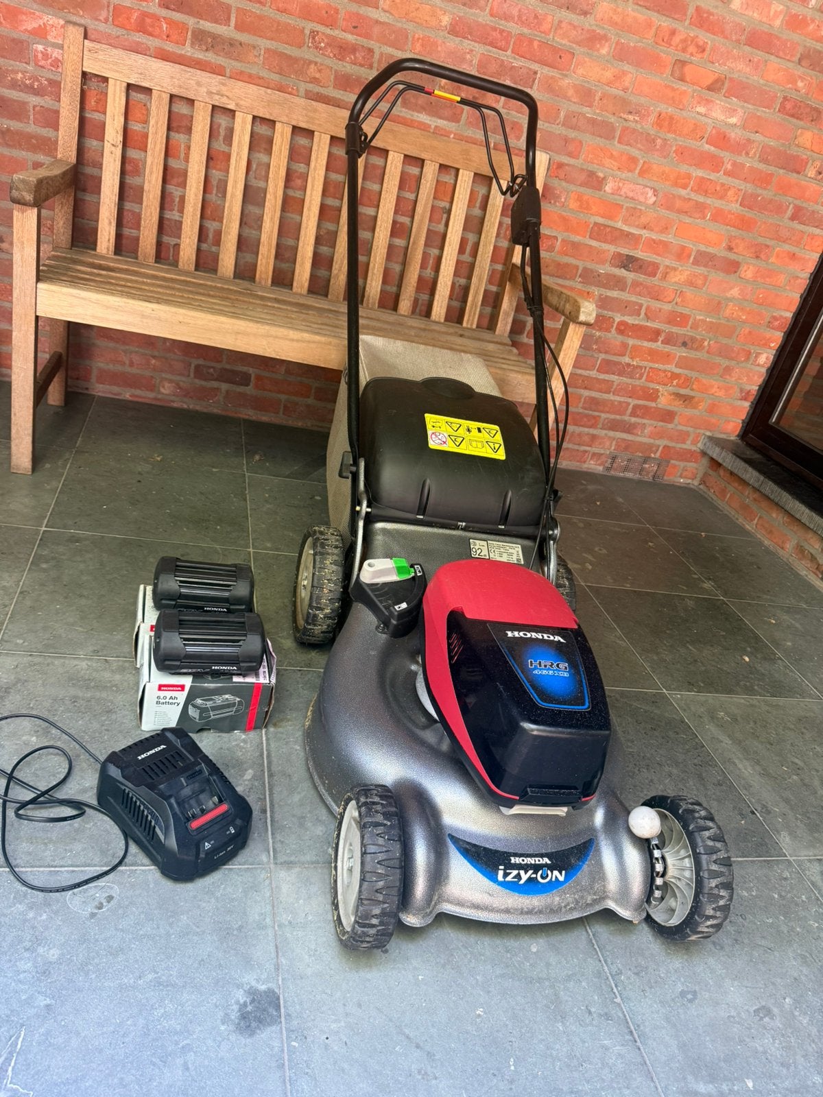 Honda HRG 466XB accu grasmaaier, Tuin en Terras, Ophalen, Zo goed als nieuw