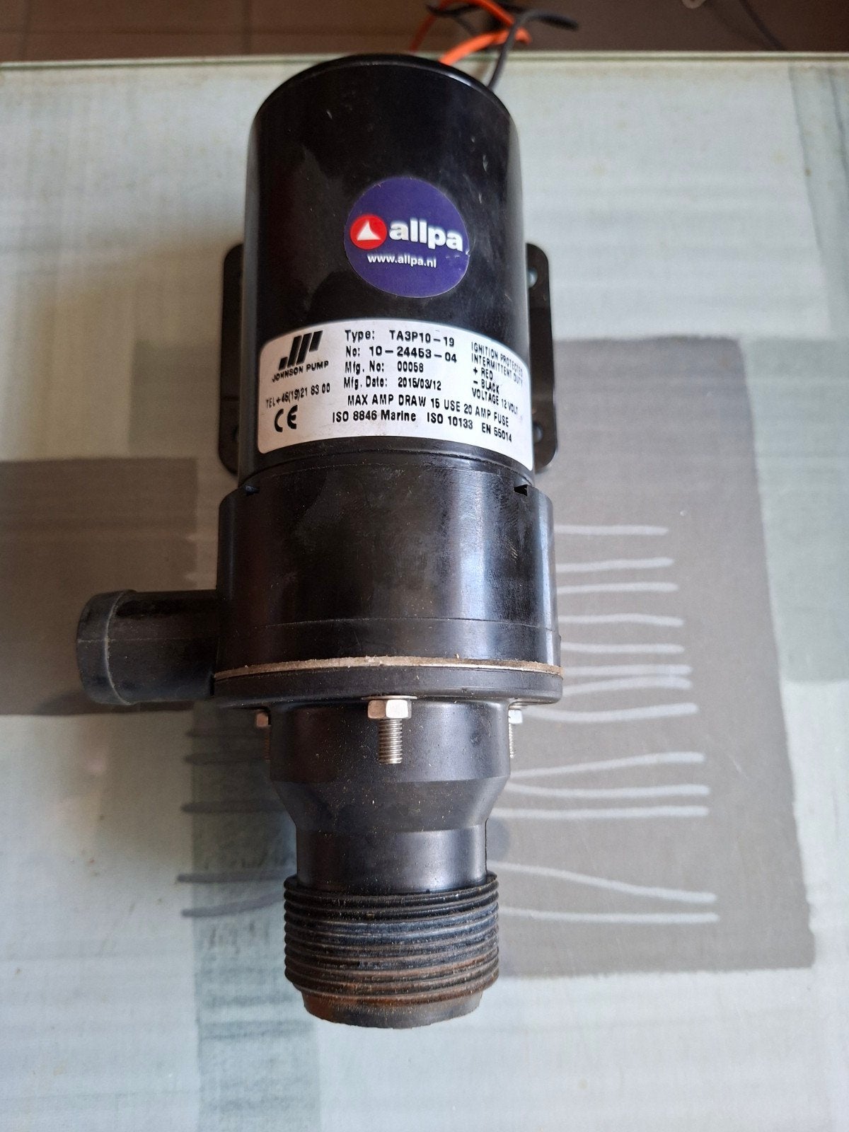 waterpomp 12Volt, Ophalen, Zo goed als nieuw, Motor en Techniek, Zeilboot of Motorboot