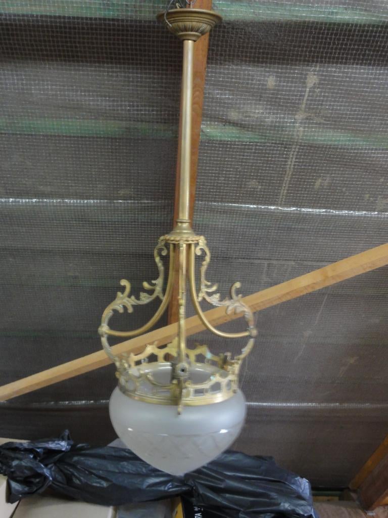 suspension, Ancien, Verre, Enlèvement, Utilisé