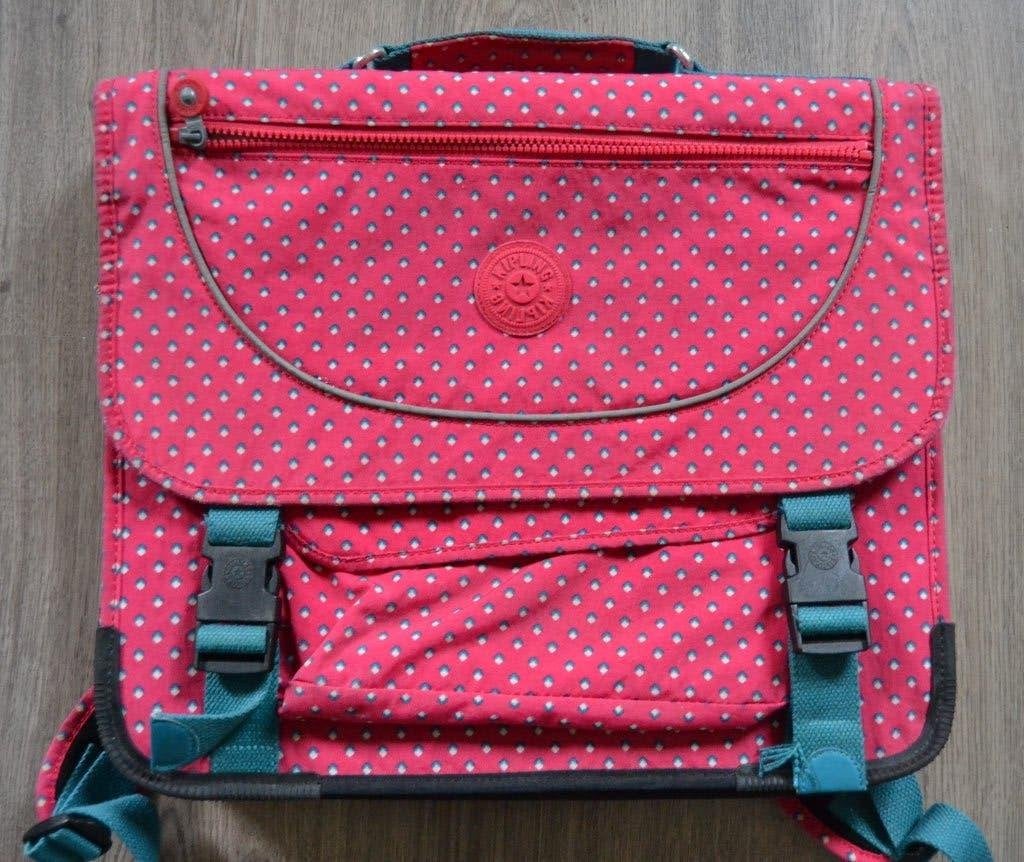 Boekentas Kipling, Enlèvement ou Envoi, 30 à 40 cm, Rose, Utilisé