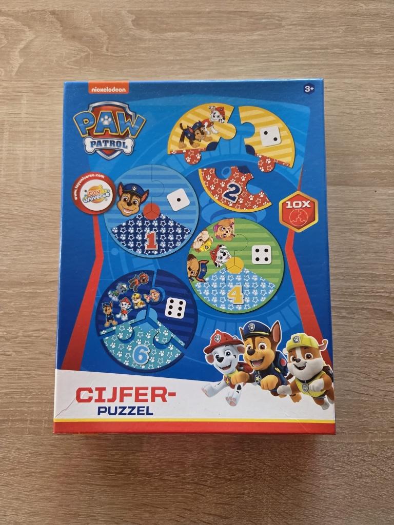 Paw patrol cijferpuzzel, Ophalen of Verzenden, Gebruikt