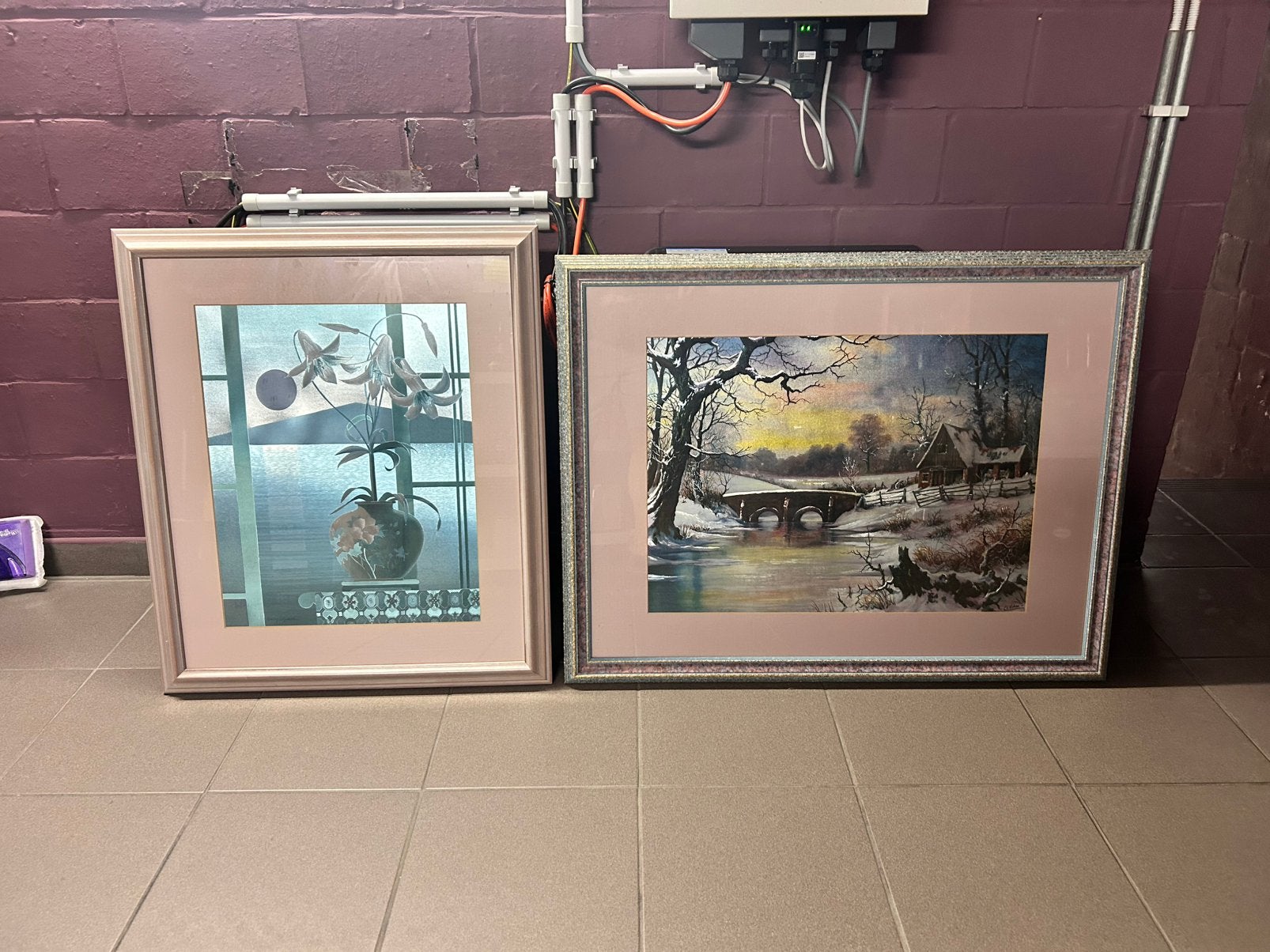 Schilderij print, Ophalen, Achter glas, Landschap, Print