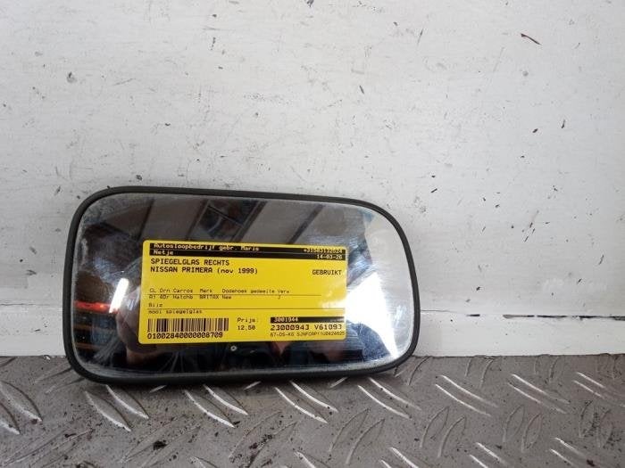 Spiegelglas rechts van een Nissan Primera, Gebruikt, -, -, -