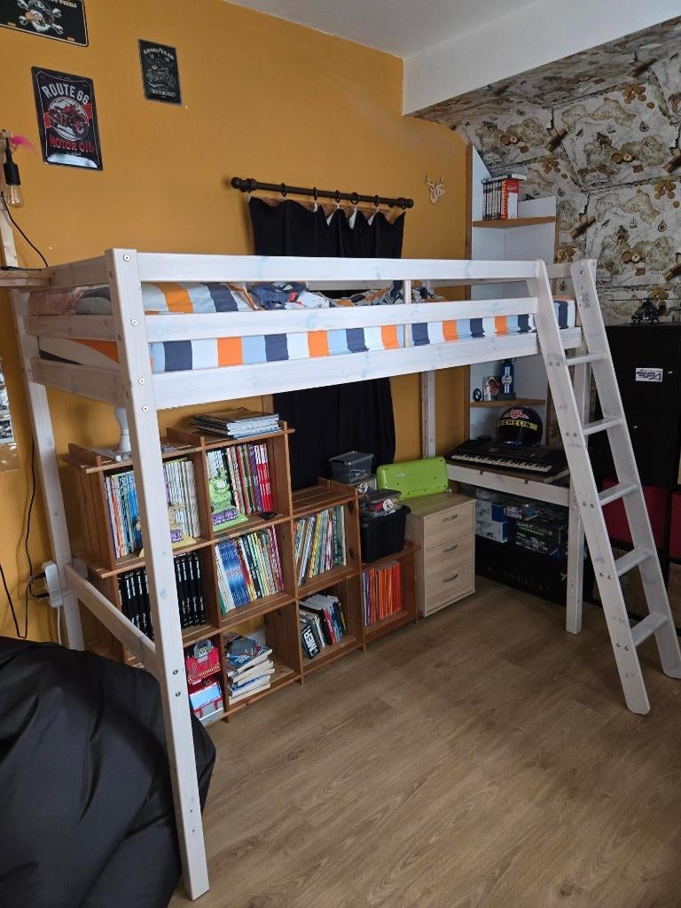 lit mezzanine enfant, Maison & Meubles, Chambre à coucher | Lits superposés & Lits mezzanines, 100 cm, Enlèvement, 200 cm, 160 à 180 cm