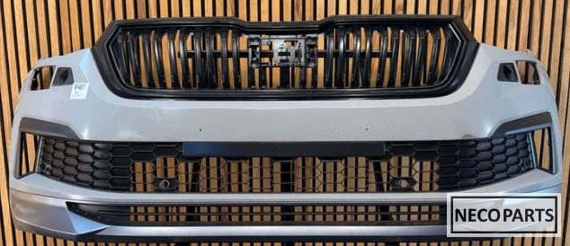 SKODA KODIAQ II VOORBUMPER BUMPER ORIGINEEL COMPLEET!!!, Gebruikt, -, Voor, -