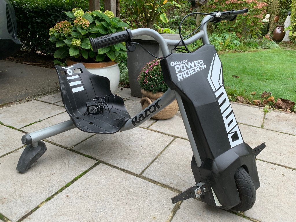 elektrische drift trike , type 360 merk, Merk:Razor,, Kinderen en Baby's, Zo goed als nieuw