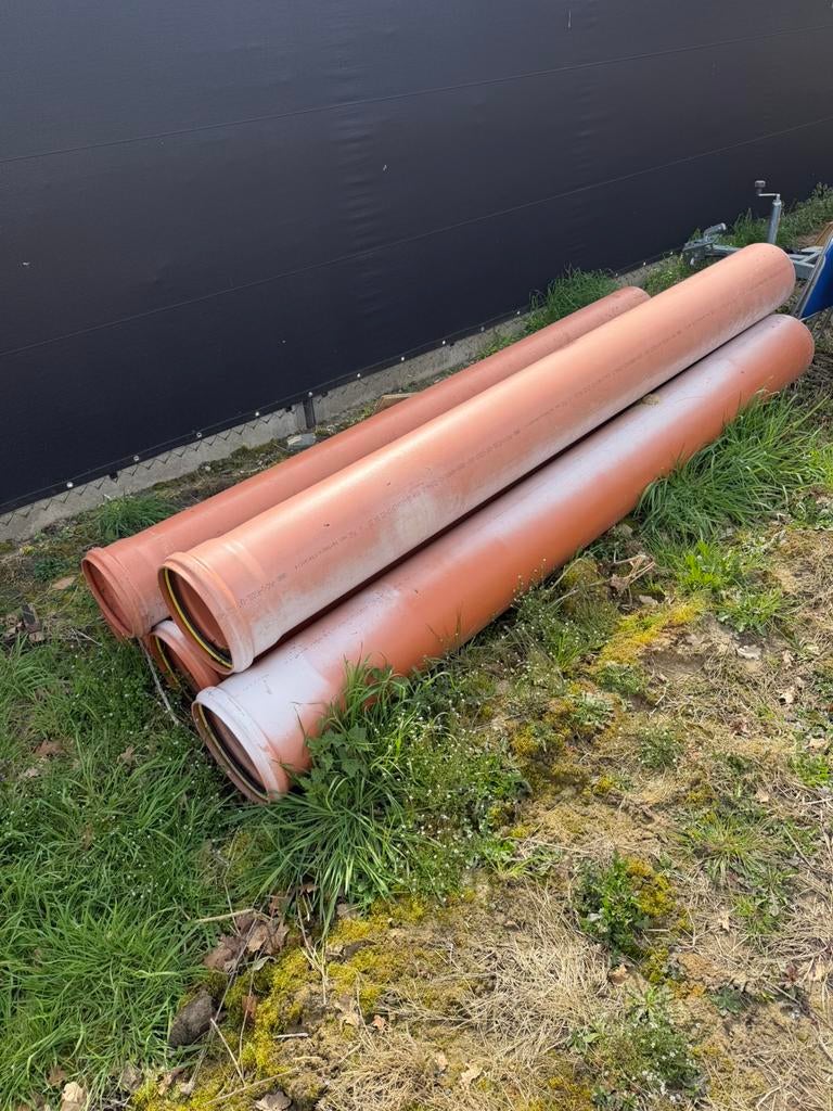 PVC buizen 315 x 3000, Doe-het-zelf en Bouw, Ophalen, Zo goed als nieuw, PVC