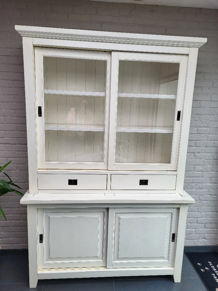 Witte buffetkast, Huis en Inrichting, Ophalen, Gebruikt, 200 cm of meer, 25 tot 50 cm