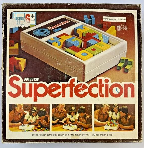 Clipper Superfection Behendigheidsspel Vintage Bordspel 1978, Een of twee spelers, Verzenden, Zo goed als nieuw, Clipper