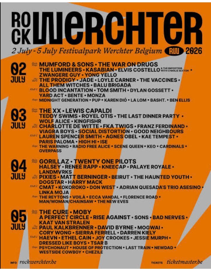 3 tickets rock wercher 03/07, Tickets & Billets, Événements & Festivals, Trois personnes ou plus