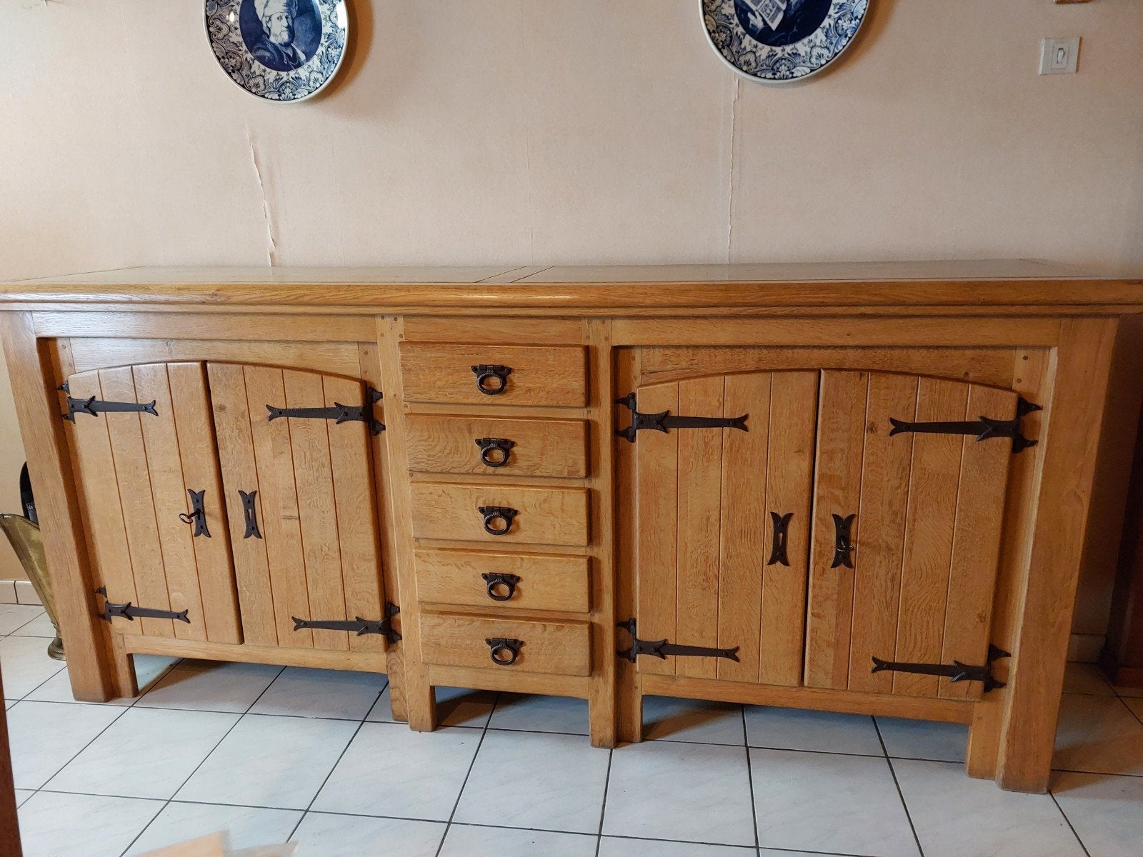 armoire en chêne, Enlèvement, 50 à 75 cm, Chêne, 200 cm ou plus