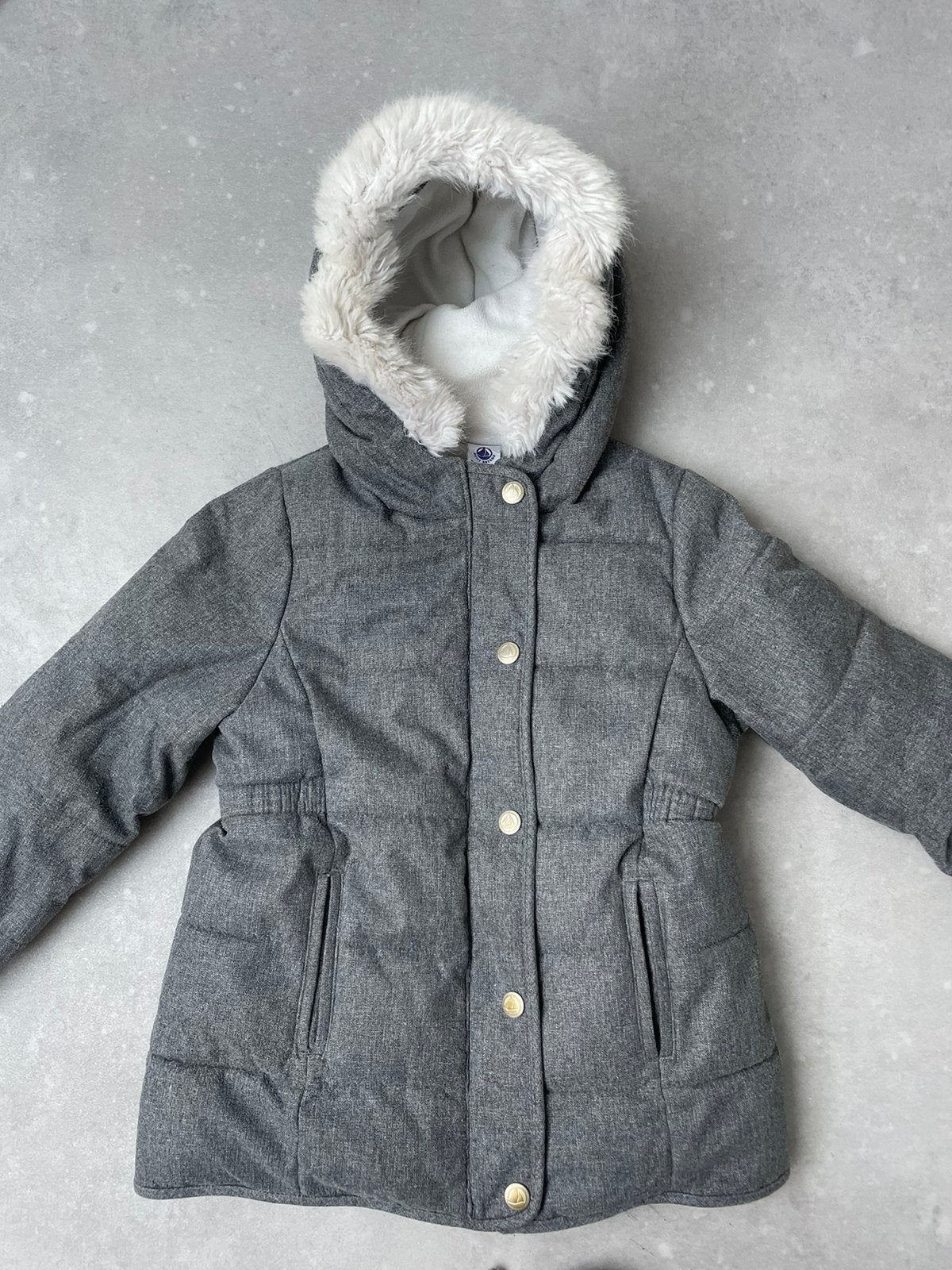 Manteau hiver Petit Bateau 5 ans/110 cm, Ophalen, Gebruikt, Meisje, Jas