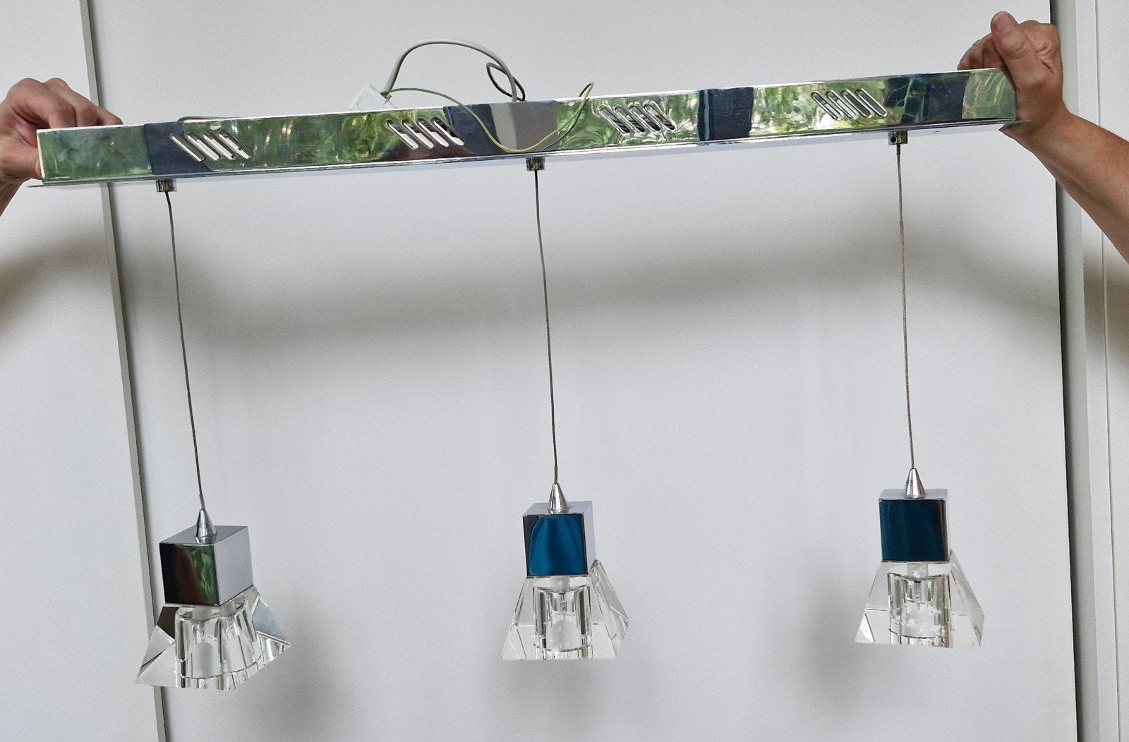 Luminaire en verre, Maison & Meubles, Enlèvement, Utilisé, Verre