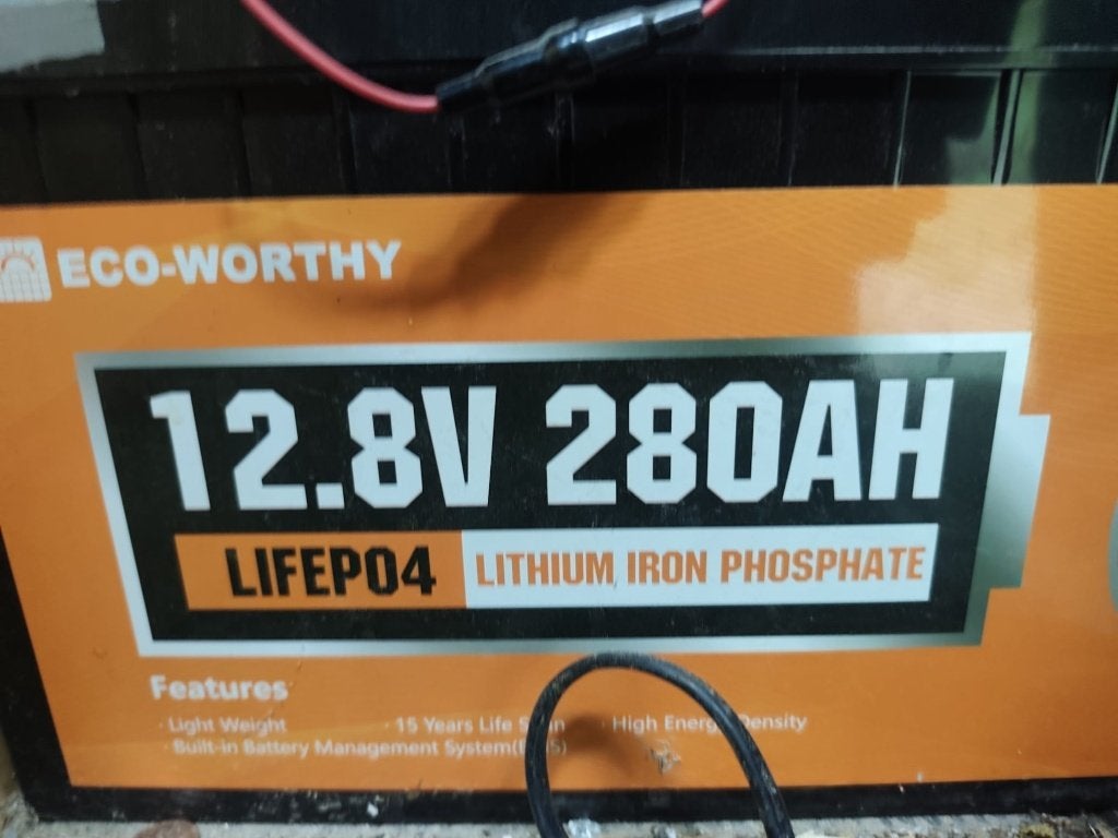 lithiumbatterij LiFePO4 ECO-WORTHY 12,8 V – 280 Ah, Caravans en Kamperen, Ophalen, Zo goed als nieuw