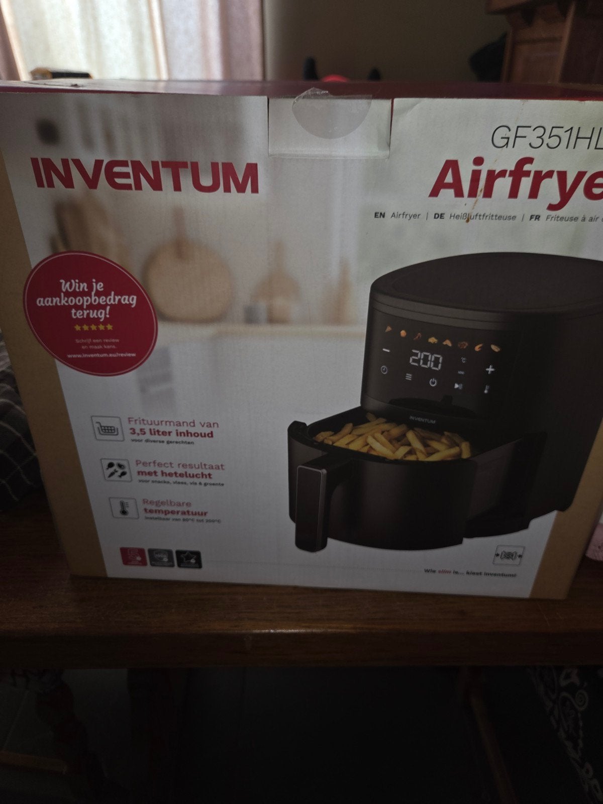 te koop airfryer,  3,5l inhoud,zo goed als nieuw, Elektronische apparatuur, Ophalen, Airfryer