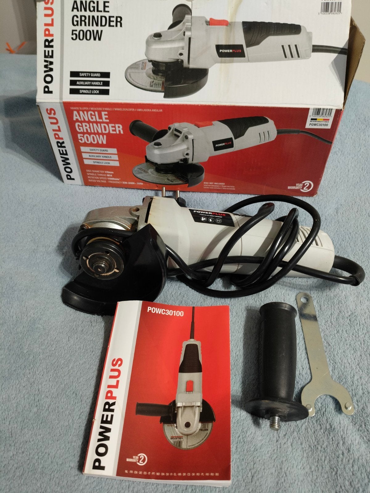 kleine praktische slijpschijf. Merk Power plus 500W, Doe-het-zelf en Bouw, Ophalen, Zo goed als nieuw, Minder dan 700 watt, Haakse handslijpmachine