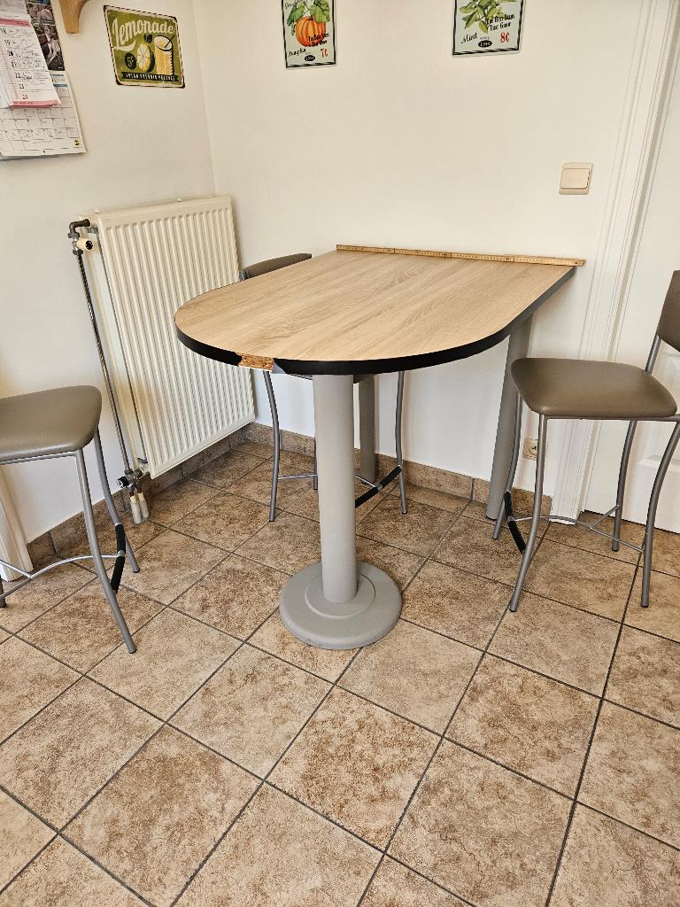 Keukentafel, Ophalen, Gebruikt, 100 tot 150 cm, 50 tot 100 cm