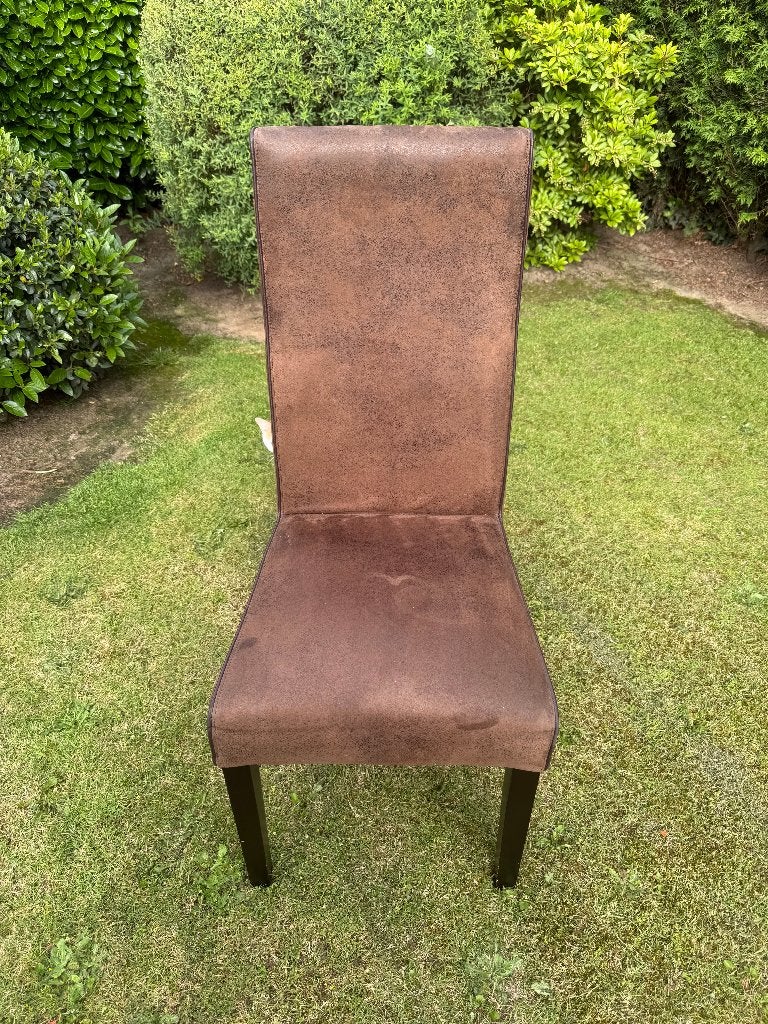 4 mooie bruine eetkamerstoelen, Ophalen, Gebruikt, Bruin, Vier