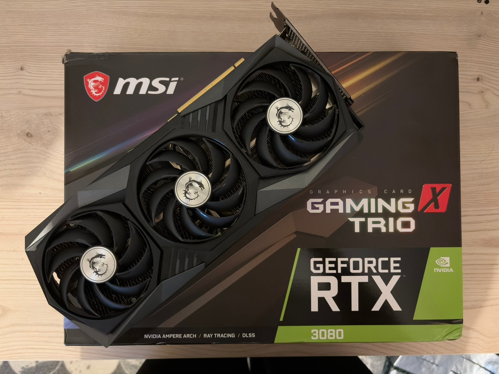 MSI RTX 3080 Gaming X trio, Computers en Software, GDDR6, Ophalen of Verzenden, Zo goed als nieuw, HDMI