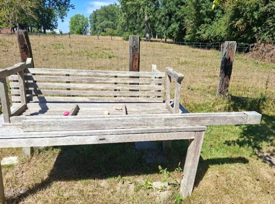 Hardhouten palen, Tuin en Terras, Ophalen, Gebruikt, Palen, Hardhout