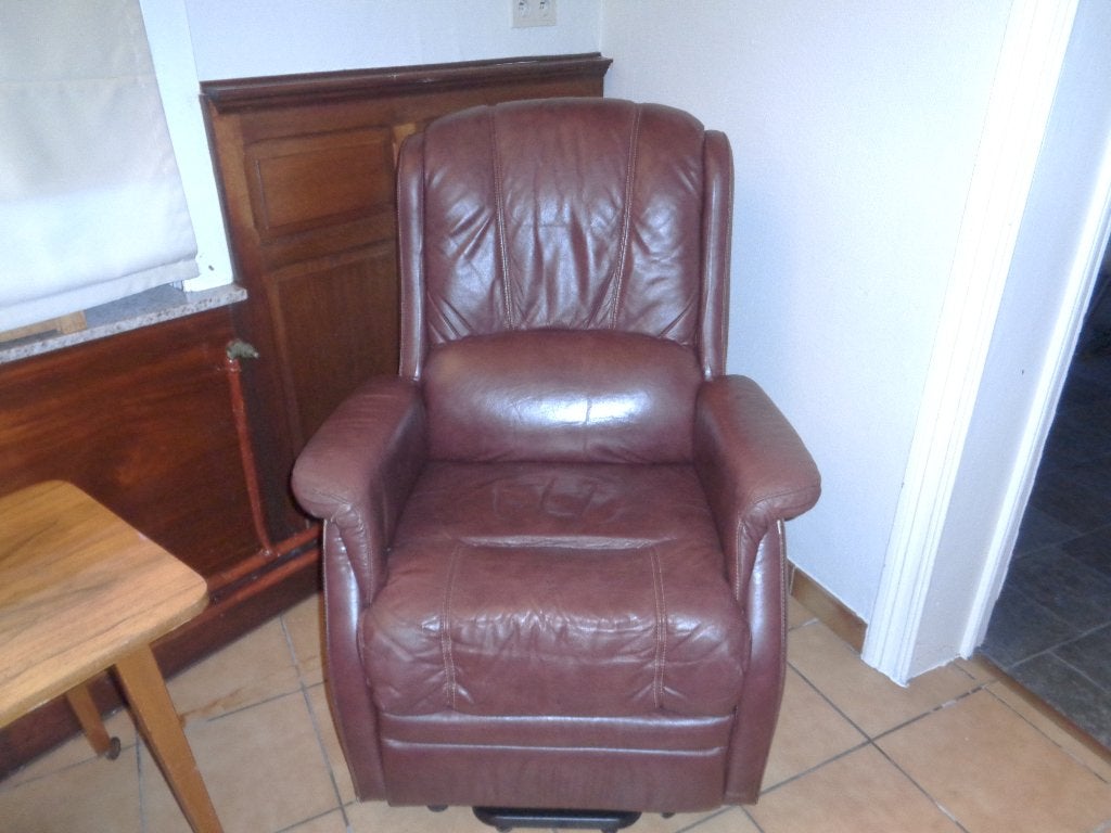 zetel, Gebruikt, Eenpersoons, Minder dan 75 cm, Leer