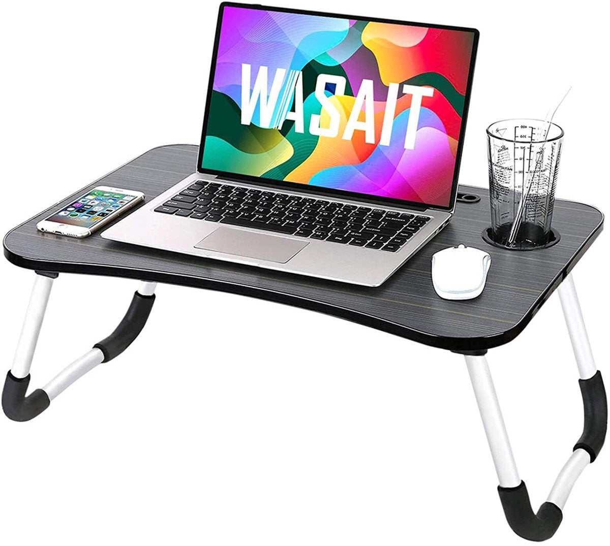Table pliable pour ordinateur pour lit et canapé - noire, Enlèvement ou Envoi, Neuf