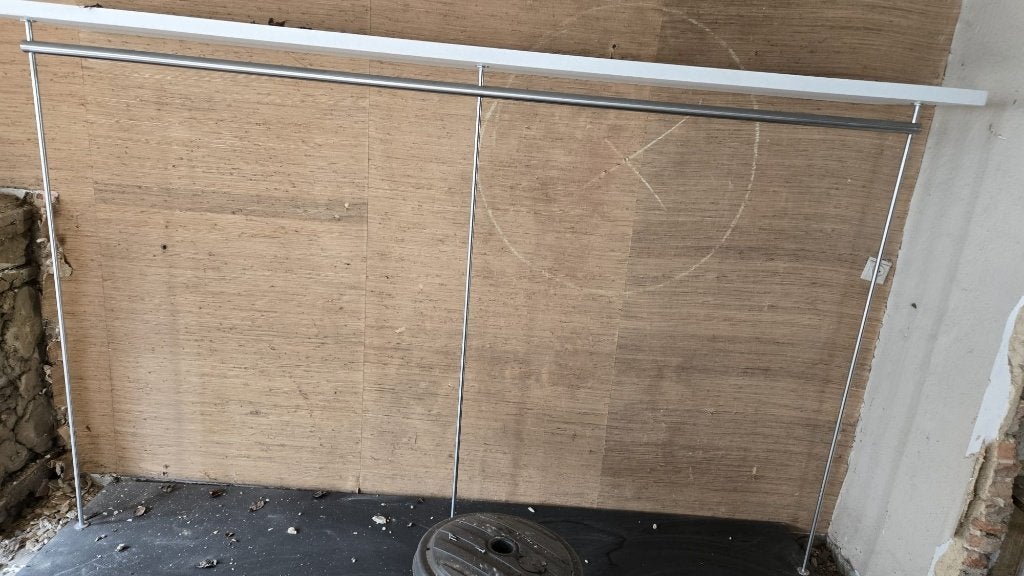Winkelrek inox en hout, Zakelijke goederen, Ophalen, Gebruikt, Overige typen