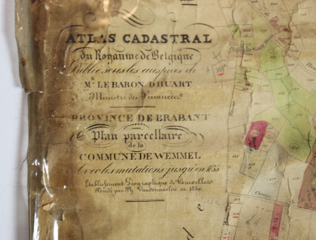 cartes anciennes de Wemmel, Ph. Vandermaelen, 19e siècle, Enlèvement