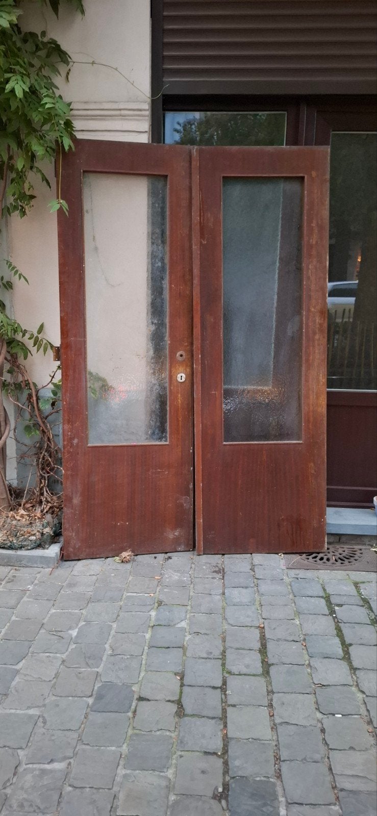 double porte, Enlèvement, Utilisé, Bois, Chambranle de porte
