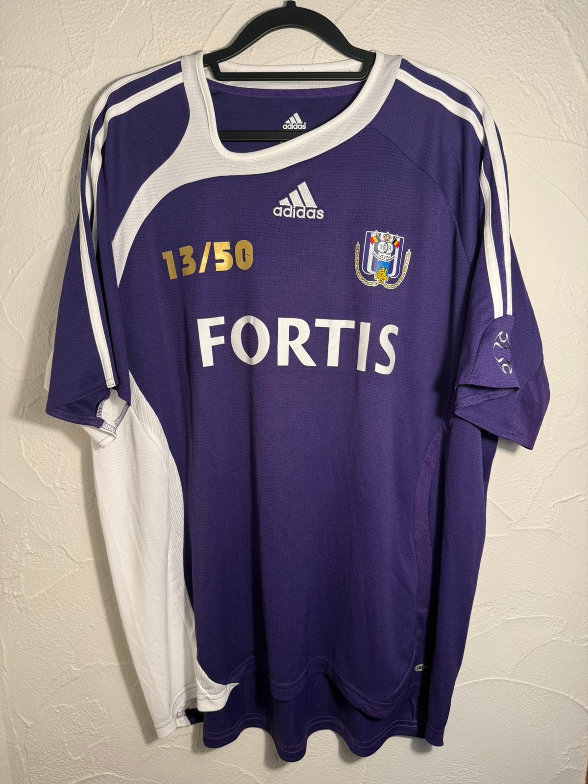 Rsca Anderlecht - Chemise L.Biglia en édition limitée, Sports & Fitness, Taille XL, Enlèvement ou Envoi, Comme neuf, Maillot