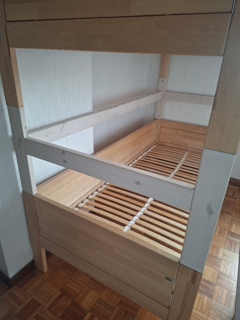 Stapelbed Lifetime Kids + 2 nachtkastjes, Ophalen, Gebruikt, Stapelbed