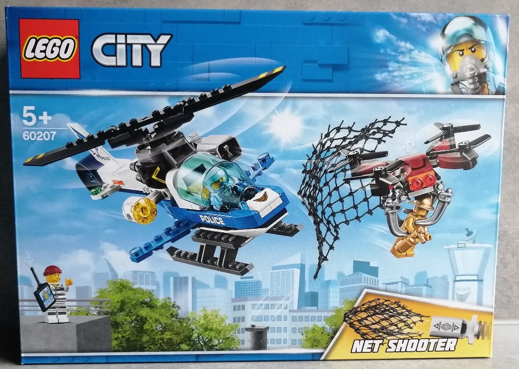 lego city 60207 luchtpolitie drone achtervolging, City, Lego, Nieuw, Ophalen of Verzenden