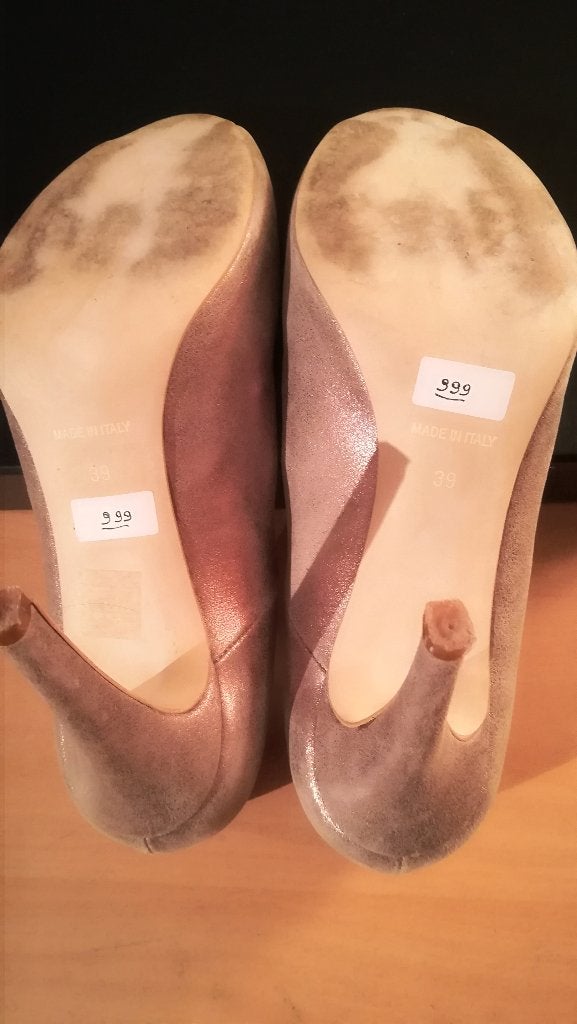 999* THE OTHERS - prachtige leren pumps met peeptoe (39), Kleding | Dames, Pumps, Overige kleuren, Verzenden, Zo goed als nieuw
