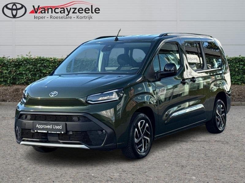 Toyota ProAce Verso LWB Family 7pl+camera+gps+sens V+A, Auto's, Monovolume, Handgeschakeld, 1200 cc, Groen