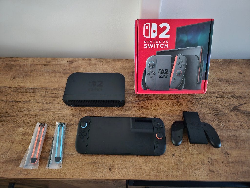 Nintendo Switch 2 Zwart – Zo goed als nieuw, Enlèvement, Neuf, Avec 2 manettes, Switch OLED