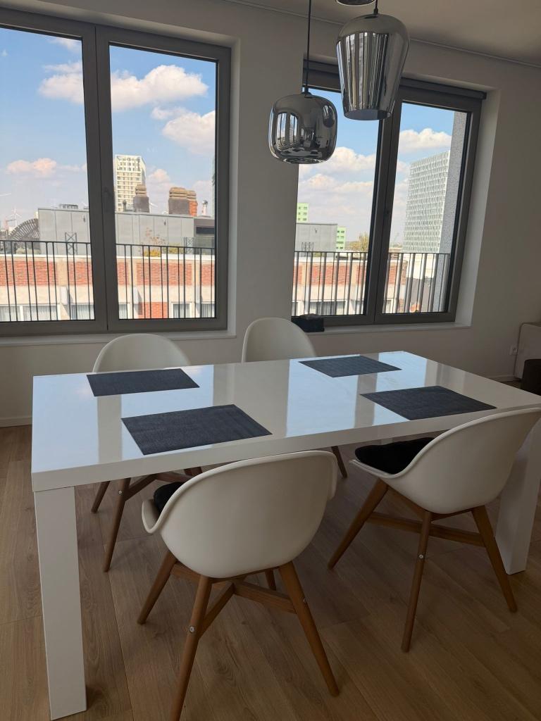 Tafel en stoelen, Huis en Inrichting, Tafels | Eettafels, Ophalen, Gebruikt, Vier personen