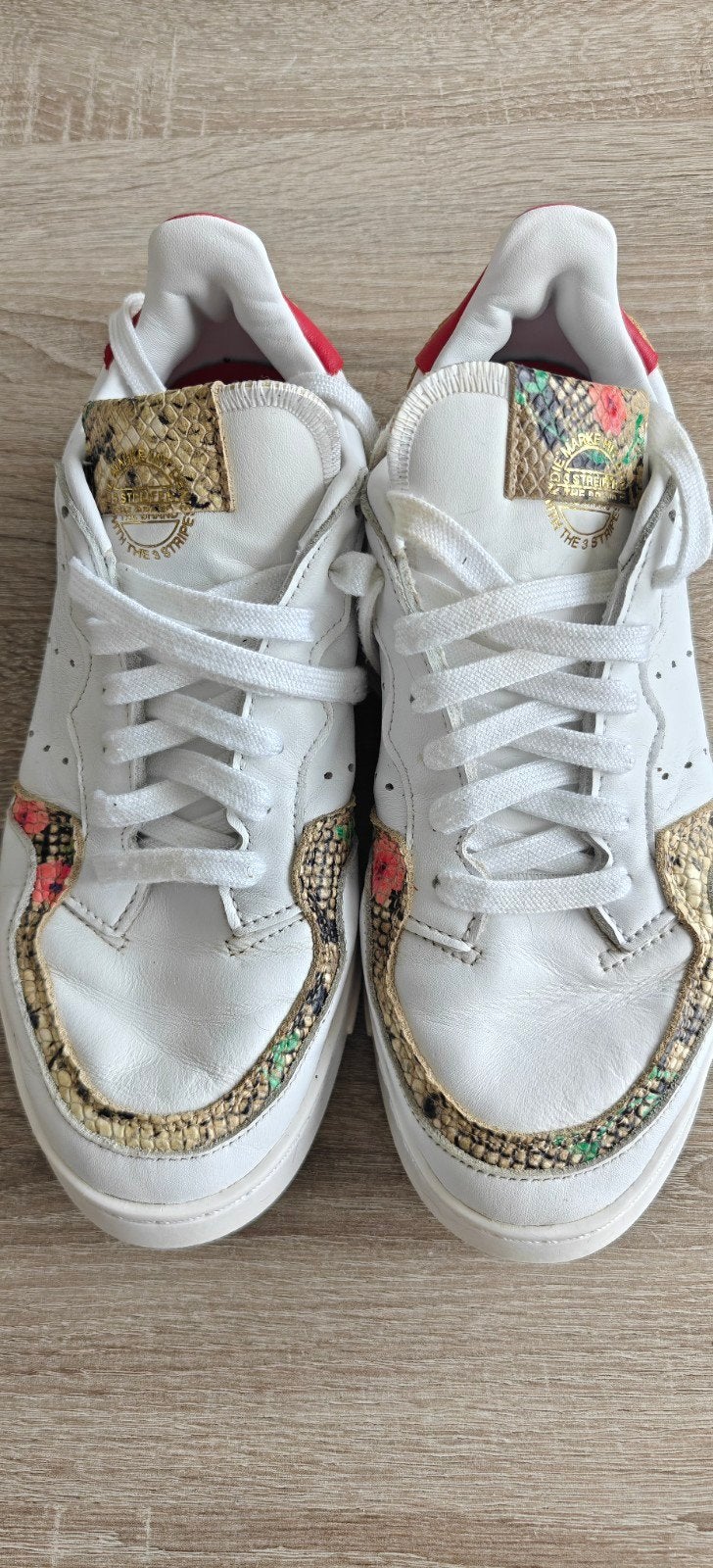 Adidas Supercourt W Snake Floral sneakers, Ophalen, Adidas, Wit, Sneakers