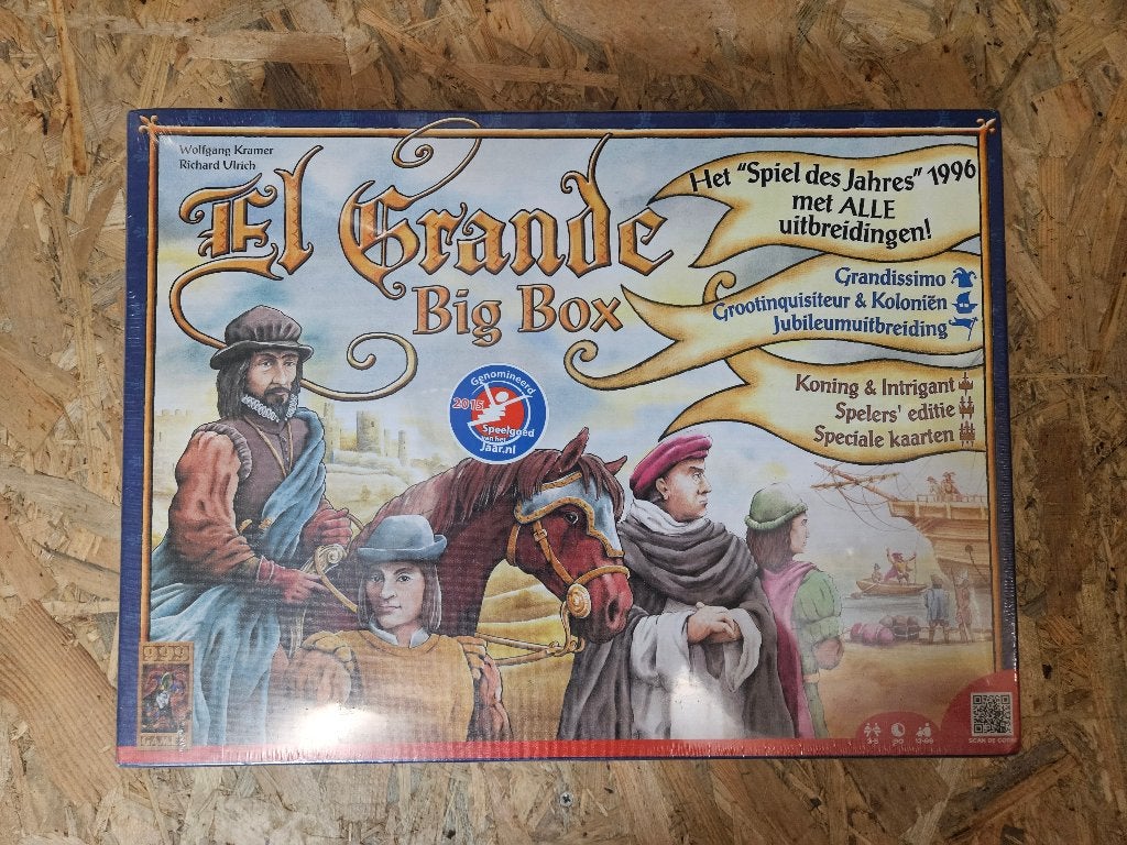 El Grande Big Box Bordspel, Hobby en Vrije tijd, Een of twee spelers, Ophalen of Verzenden, Nieuw, 999 games