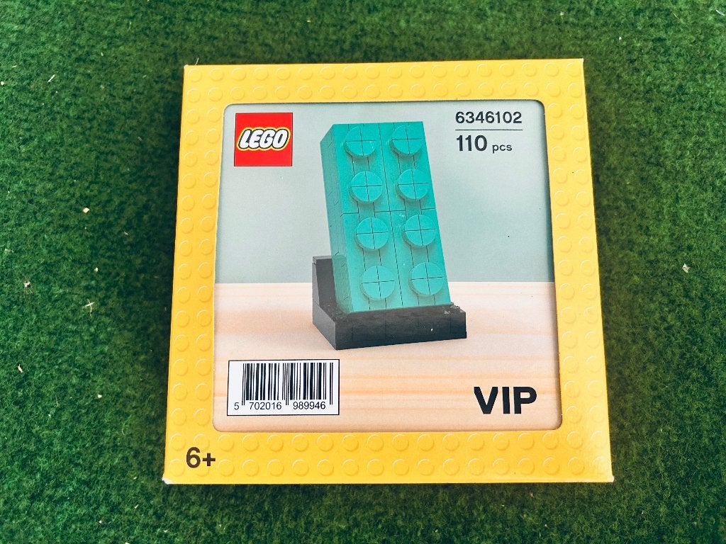 Zeldzame Lego 6346102 EXCLUSIVES VIP BOUWBARE 2X4 TEAL BRICK, Overige thema's, Lego, Nieuw, Ophalen of Verzenden